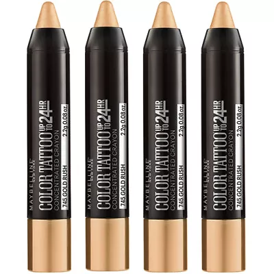 4-Pack New MAYBELLINE Color Tattoo Crayon Eye Shadow 745 Gold Rush (SEALED) • $19.99