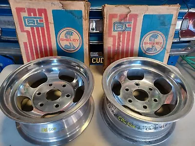 NOS Shelby CAL 500 Slotted Mag Wheels 6 LUG VINTAGE 14  X 7” Width 6x5.5 # 83 • $375