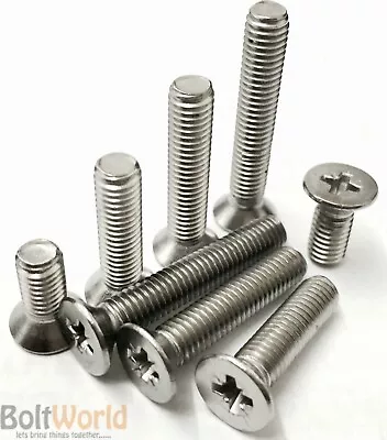 £2.65 • Buy M4 (4mm) A2 STAINLESS STEEL POZI COUNTERSUNK MACHINE CSK SCREWS BOLTS DIN 965
