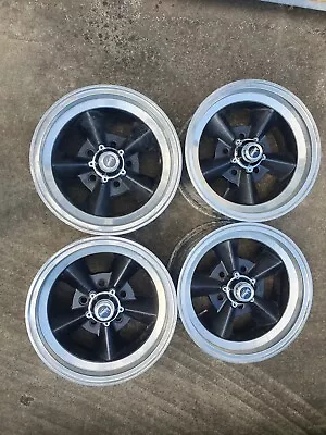 ROH El Camino 14x7 Suit Falcon GT Mustang Valiant VH Polished New Nuts/caps   • $1195