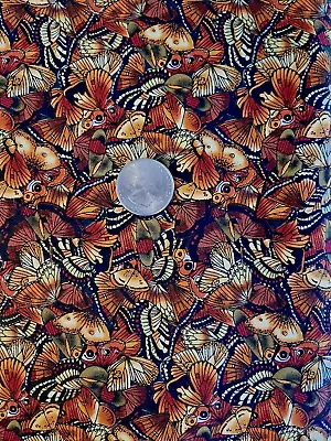 VTG Little Butterflies Butterfly Monarch Timeless Treasures Cotton Fabric 10 Yds • $69.95