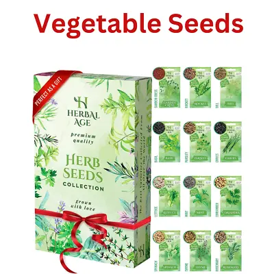 Herbal Age Grow Your Own Herb Garden Kit 12 Herbs Plants 8700 Herb Seed Box • £11.99