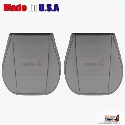 1999 - 2004 Ford Mustang V6 - Driver & Passenger Bottom Leather Seat Cover Gray • $253.18