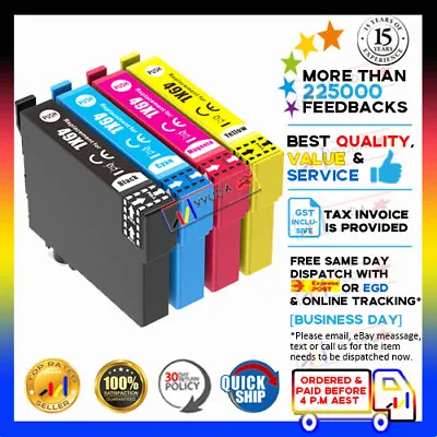 Any 1x NON-OEM Ink Cartridges 49XL 49 XL For Epson XP-2205 XP2205 XP-4205 XP4205 • $19.90