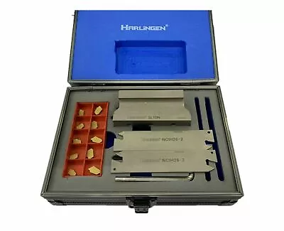 8mm Parting Off Tool Cut Off System Block Blades 10 Inserts 2mm & 3mm Boxed • £95