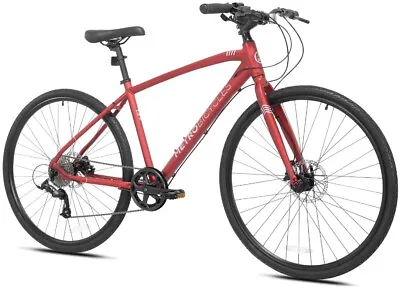 700c Men Metro H2 Aluminum Hybrid Bicycle 9 Speed Disc Brakes Red • $270