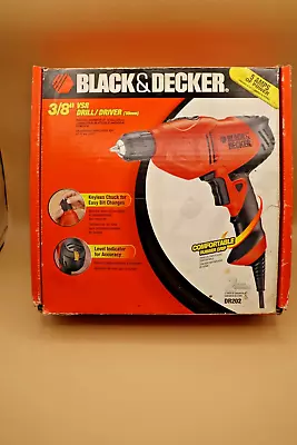 Black & Decker DR202 5 Amp 3/8-Inch Drill/Driver With Keyless Chuck & Level Ind. • $12.99