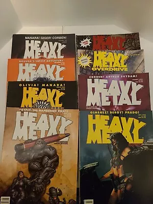 Heavy Metal Magazine Lot Of 8  1995 • $69.99