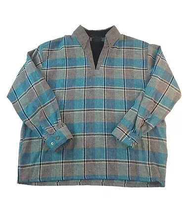 Vintage Sears The Men's Store Perma-Prest XL Acrylic Wool Plaid Flannel Sweater  • $28.50