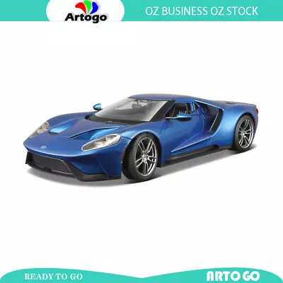 LICENSED 2017 Ford GT -Blue Scale 1:18 Model Car Diecast Toy Car • $67.32