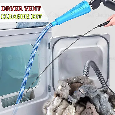 $8.49 • Buy Dryer Vent Cleaner Kit Vacuum Hose Attachment Bendable Lint Remover W/Guide Wire