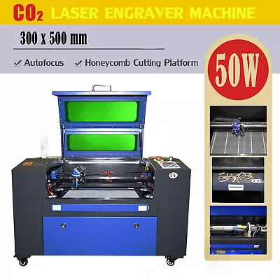 50W Co2 Laser Engraving Cutting Machine Engraver Cutter 20 X12  Safe Protection • £1399.09