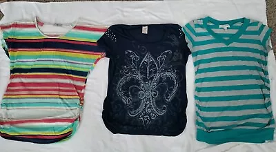 Lot Of 3 Maternity Clothes Shirts Size Faded Glory Julie's Closet & Inspire • $14.99