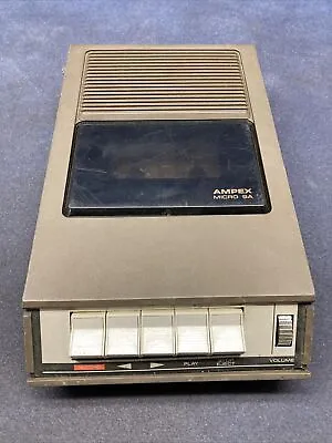 Vtg Japan Solid State AMPEX MICRO 9A TAPE RECORDER & MICROPHONE *UN-TESTED* • $15