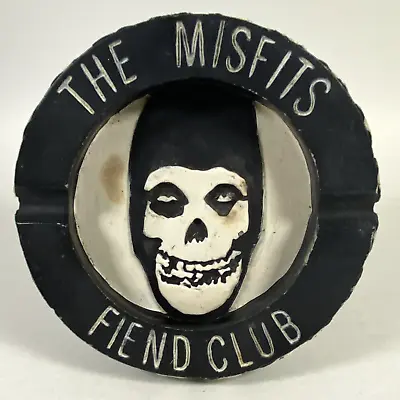 Misfits Fiend Club 2004 Wall Hanger/Ashtray Collectible Crimson Ghost Skull Rare • $89.95