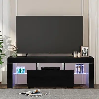 52  TV Stand With Fireplace For TVs Up To 60  LED Shelves Media Console Cabinet • $115.99