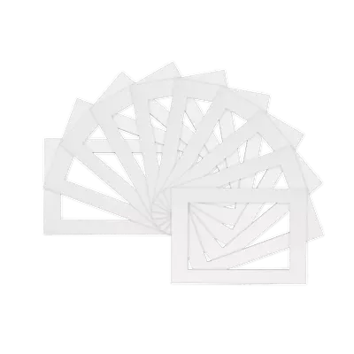 Pack Of 10 Photo  Picture Mount  Frame Mounts - Various Size A3 A4 - White • £69.90