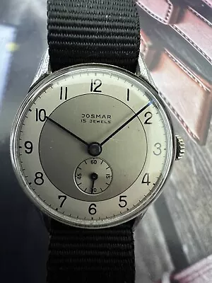 Vintage Josmar Mechanical Men Wristwatch Swiss Made • £54.77