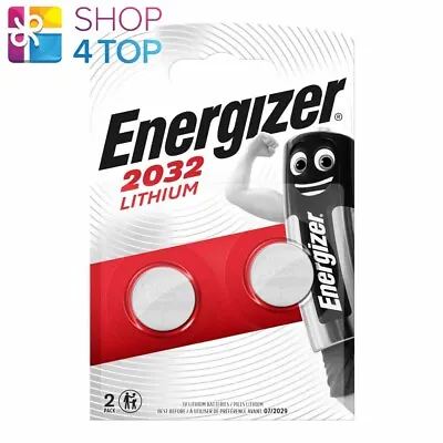 2 Energizer Cr2032 Lithium Batteries 3v Coin Cell Dl2032 Exp 2025 New • $8.12