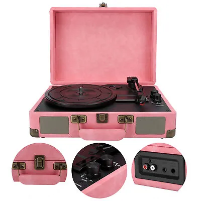 Portable Phonograph Record Player With 5.0 Turntable 33/45/78 RPM • £169.59
