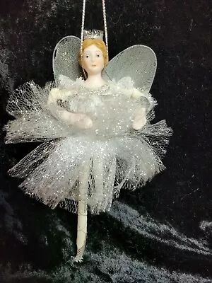 Vintage San Fran Music Box Co. Angel Ornament Plays  When You Wish Upon A Star  • $17.99