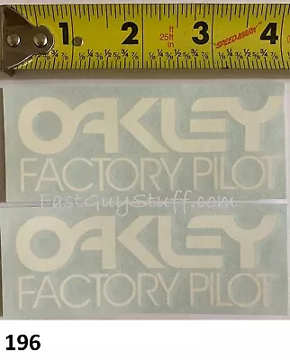 2! Oakley Factory Pilot Sticker RM YZ CR KX 125 250 360 400 500 VMX AHRMA Works  • $11.87