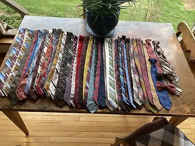 Lot Of (56) Men’s Vintage And Modern Neck Ties For Wear Or Craft Or Resell • $16.95