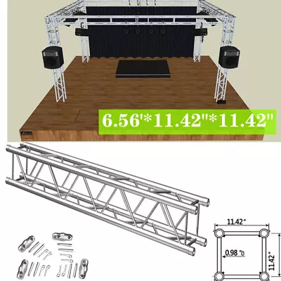 $315.06 • Buy 6.56FT 12  Stage DJ Lighting Perform Show Square Segments Truss Tower