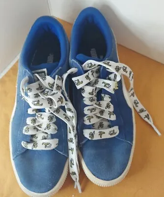 Boy's Puma Minions Suede Olympian Blue Sneakers Boy's Size 5 5 US • $24.99