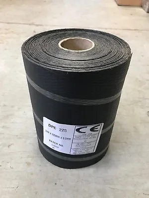£11.99 • Buy DPC Damp Proof Course Membrane 225mm X 30mtr Roll For Brick Block Work