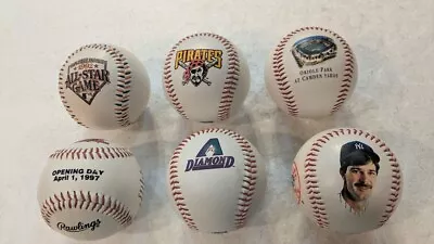 Vintage PHOTOBALLS LOT OF 6- MattinglyDiamondbacksTwinsPirates'92 AS Game • $12