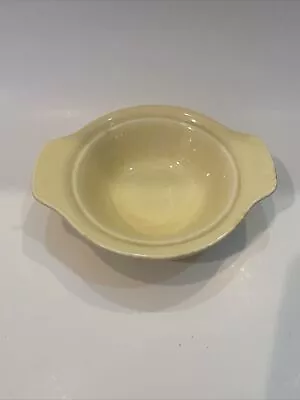 Vernon Kilns Pottery Early California Yellow Tab Handle Cereal / Chowder Bowl • $12.99