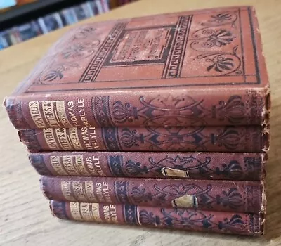 Oliver Cromwell's Letters & Speeches Vol. 1-5 Thomas Carlyle Vintage (HB) Gbb7 • $59.95