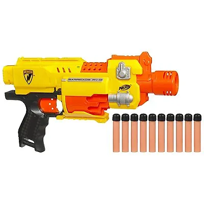 Nerf Barricade RV-10 Dart Blaster 20 Darts N-Strike Kids Toy Gun • $79.95