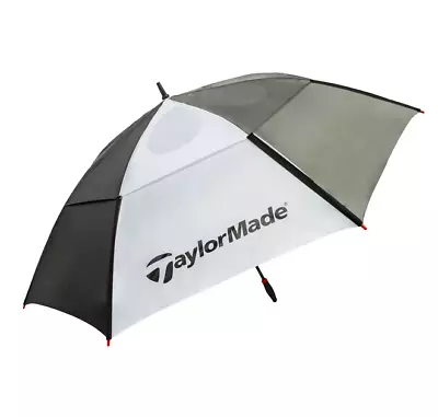 TaylorMade 68-inch Auto Open Vented Golf Umbrella Black/White • $27.84