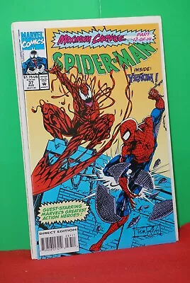 Spider-man #37 Maximum Carnage Part 12 Of 14 Venom 1993 Marvel-new-nm+ • $6.99