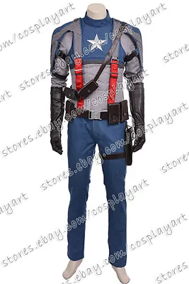 Captain America: Civil War Steve Rogers Cosplay Costume Avengers Halloween Suit • $285.99