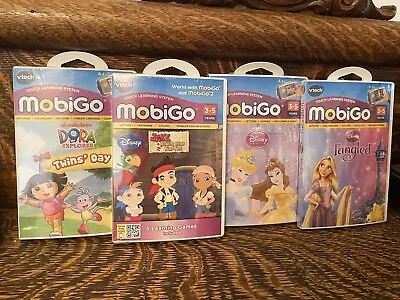 MobiGo Vtech Games Sealed Lot Of 4 Disney Nickelodeon Educational Games • $43.57