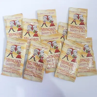 MUNCHKIN: Naughty And Nice Sealed 15 Card Booster Pack (Steve Jackson Games) • £5