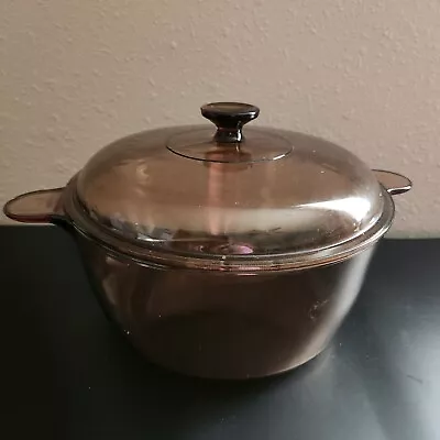 Corning Ware/Pyrex Vision Dutch Oven Stock Pot Cookware 4.5 L / 5 Qt W/ Lid • $15