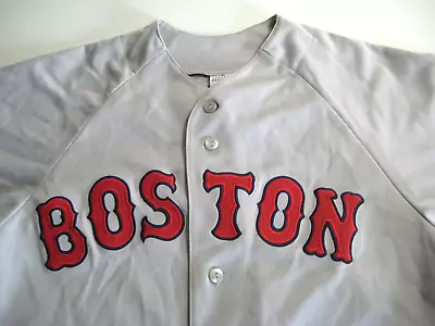 Very Nice Majestic Boston Red Sox Gray Away Jersey Men’s Medium Sewn- Trot Nixon • $25.87