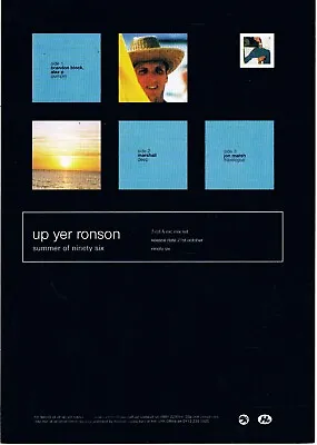 UP YER RONSON SUMMER OF 96 Rave Flyer A6 1996 Album Merchandise Alex P Marshall • £3