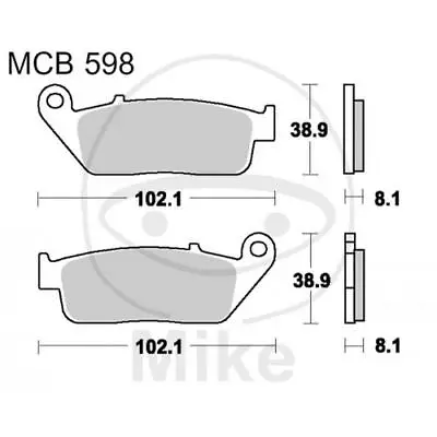 Brake Pads Sinter Sv TRW 787.33.67 For Kawasaki 650 Kle Versys 2015-2019 • £58.06