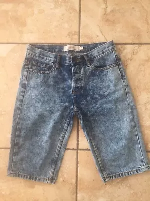 £11.56 • Buy Topman Faded Denim Skinny Shorts - 30 Inch Waist Free UK P&P #2