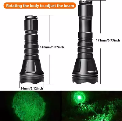 Odepro KL52 Plus Zoom LED Torch For Hunting Hunting Torch Red Light Hunting With • £137.25