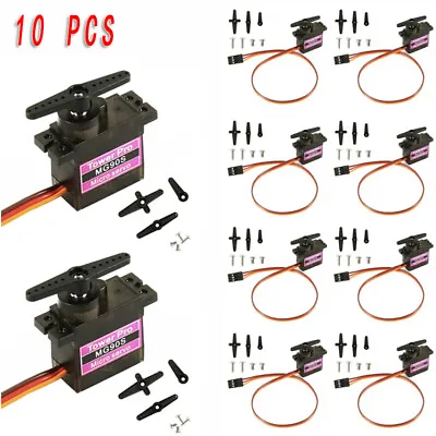 10 Metal Gear High Speed 9g Micro Servo Digital MG90S Car RC Helicopter Plane ./ • £5.29