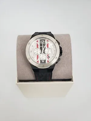 Michael Kors Men's Lennox Chronograph Black Silicone Watch NIB MK8982 • $119.44