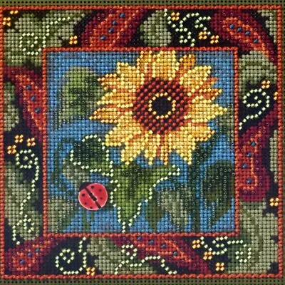 Sunflower Cross Stitch Kit Mill Hill 2013 Buttons & Beads Autumn • $14.99