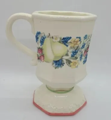 Avon Vintage Sweet Country Harvest Coffee Cup Hexagon Edge Tea Cup Fruit • $11.25