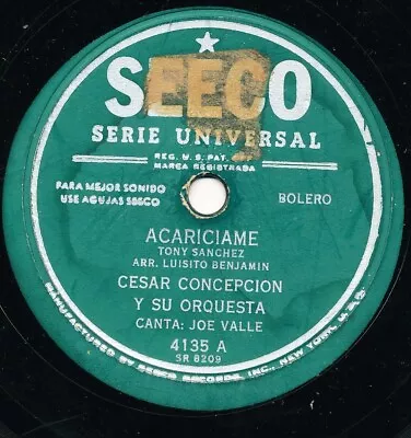 CESAR CONCEPTION / JOE VALLE Acariame / Pa Salinas LATIN 78 Bolero Calypso HEAR • $14.98